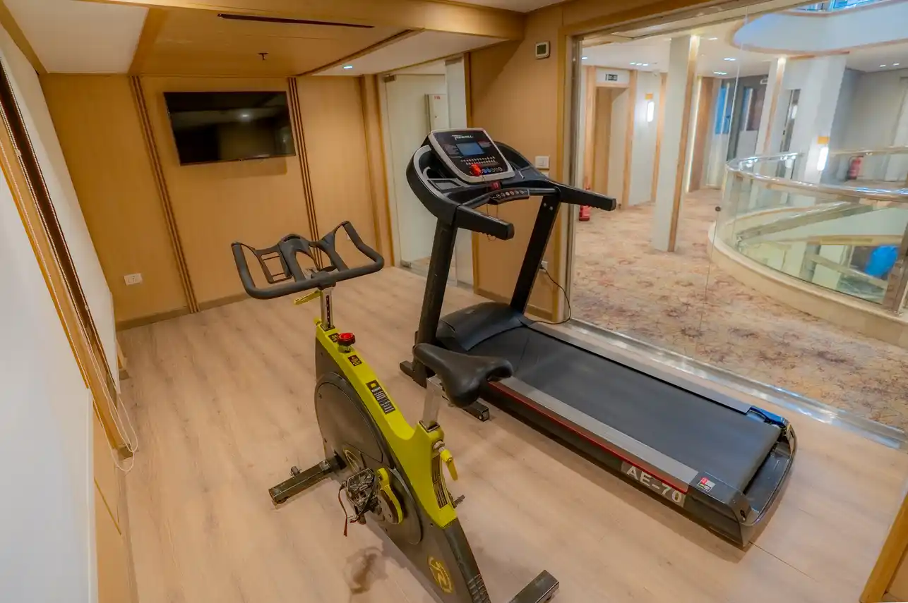 Gym aboard the MS Alma Nile Cruise Nile cruise